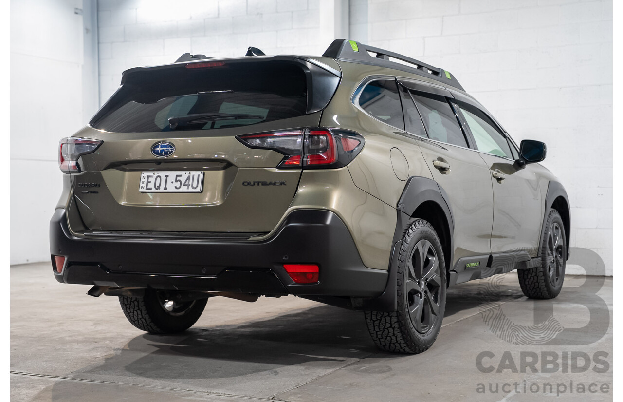 10/2021 Subaru Outback Sport AWD MY21 4d Wagon Green 2.5L