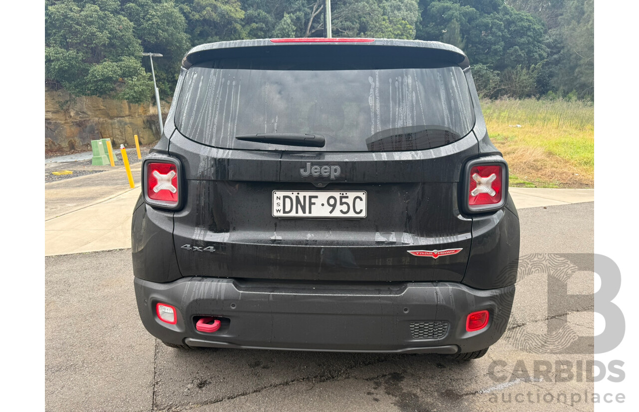 03/2017 Jeep Renegade TRAILHAWK AWD BU 4D Wagon Black 2.4L