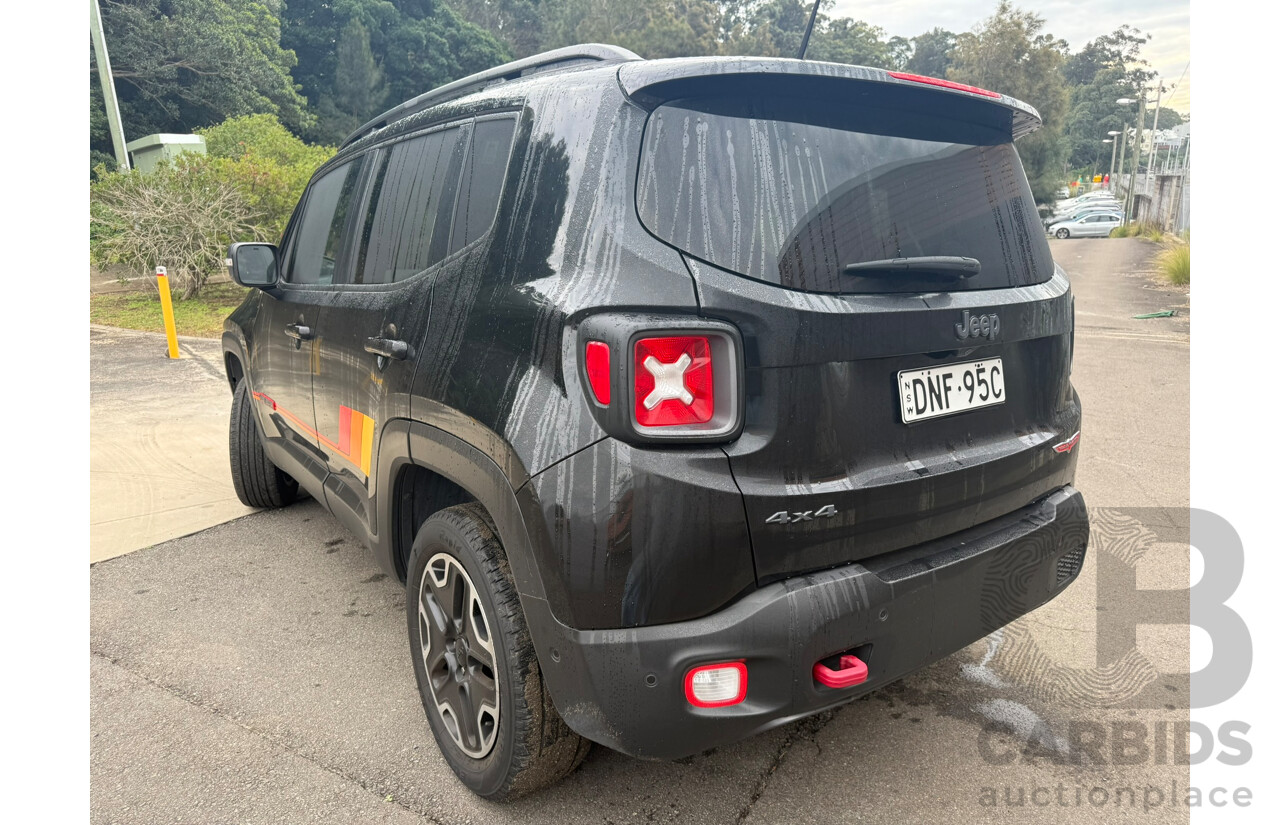 03/2017 Jeep Renegade TRAILHAWK AWD BU 4D Wagon Black 2.4L