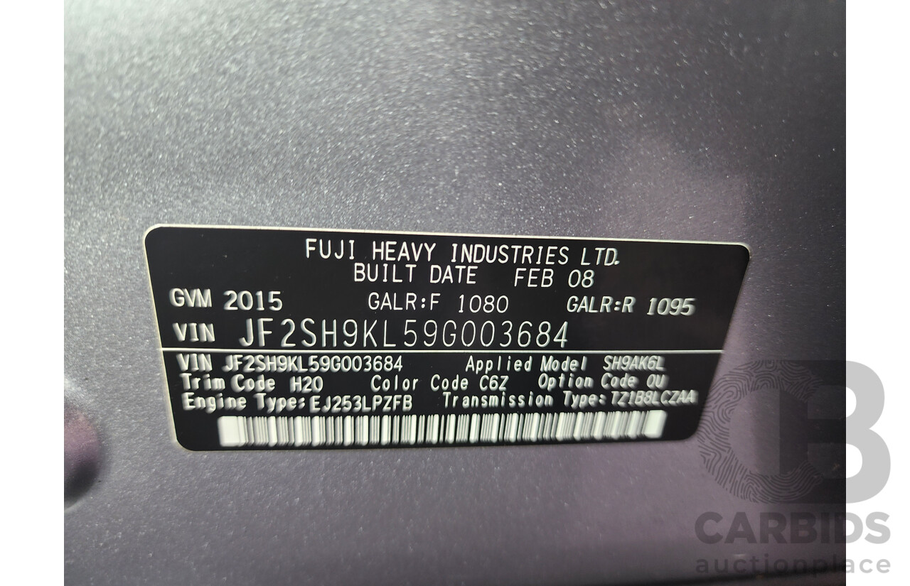 03/2008 Subaru Forester XS Premium MY09 4d Wagon Silver 2.5L