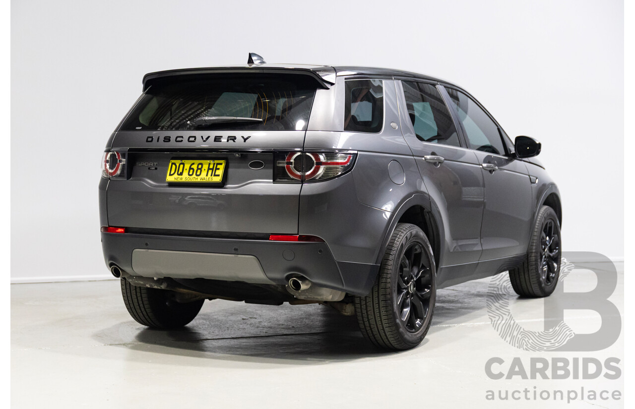 01/2018 Land Rover Discovery Sport TD4 HSE Luxury (AWD) L550 MY18 4d Wagon Grey Turbo Diesel 2.0L