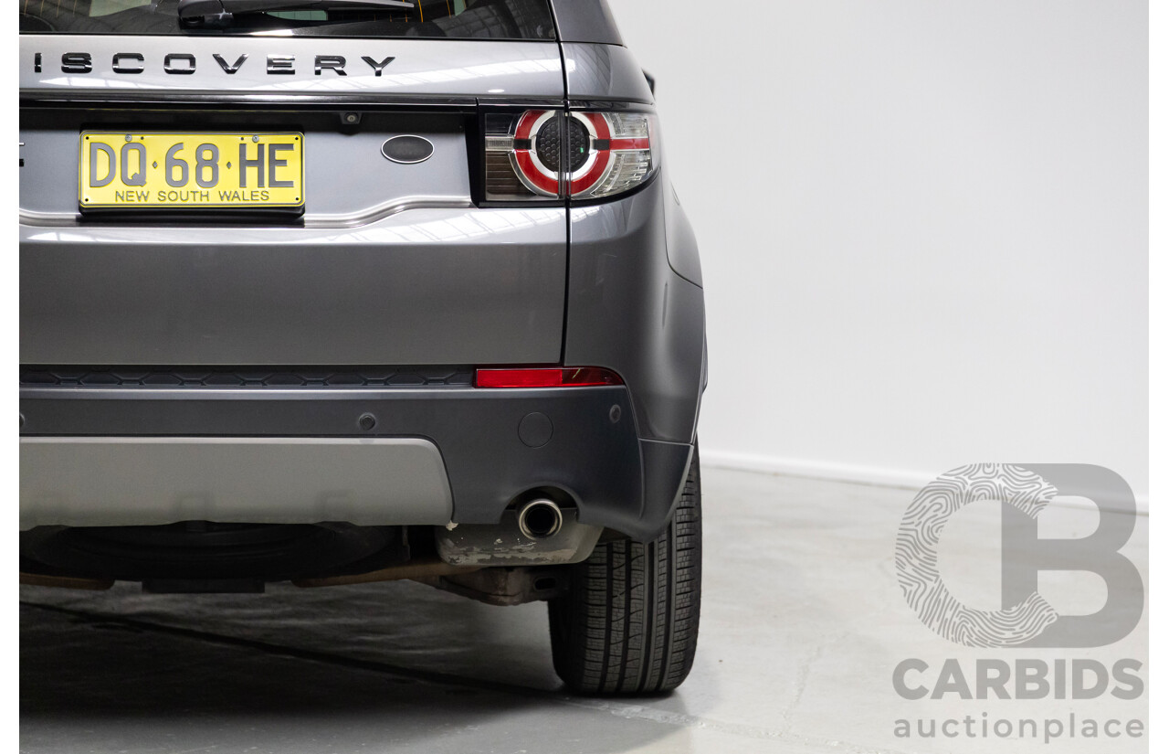 01/2018 Land Rover Discovery Sport TD4 HSE Luxury (AWD) L550 MY18 4d Wagon Grey Turbo Diesel 2.0L