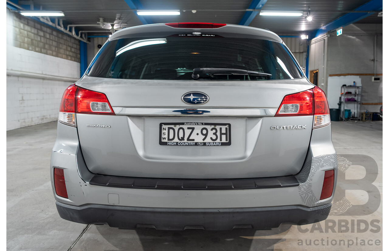 03/2010 Subaru Outback 2.5i AWD MY10 4d Wagon Silver 2.5L