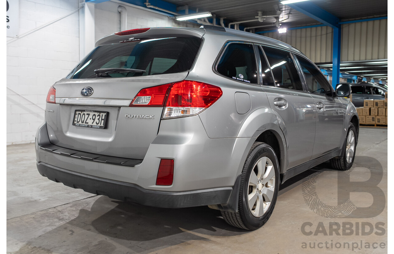 03/2010 Subaru Outback 2.5i AWD MY10 4d Wagon Silver 2.5L