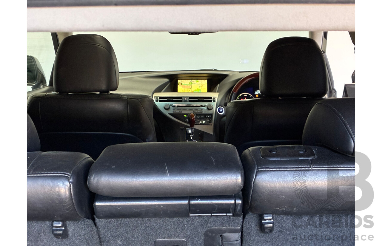 7/2010 Lexus Rx450h Sports Luxury 4x4 GYL15R 4d Wagon Silver 3.5L Hybrid