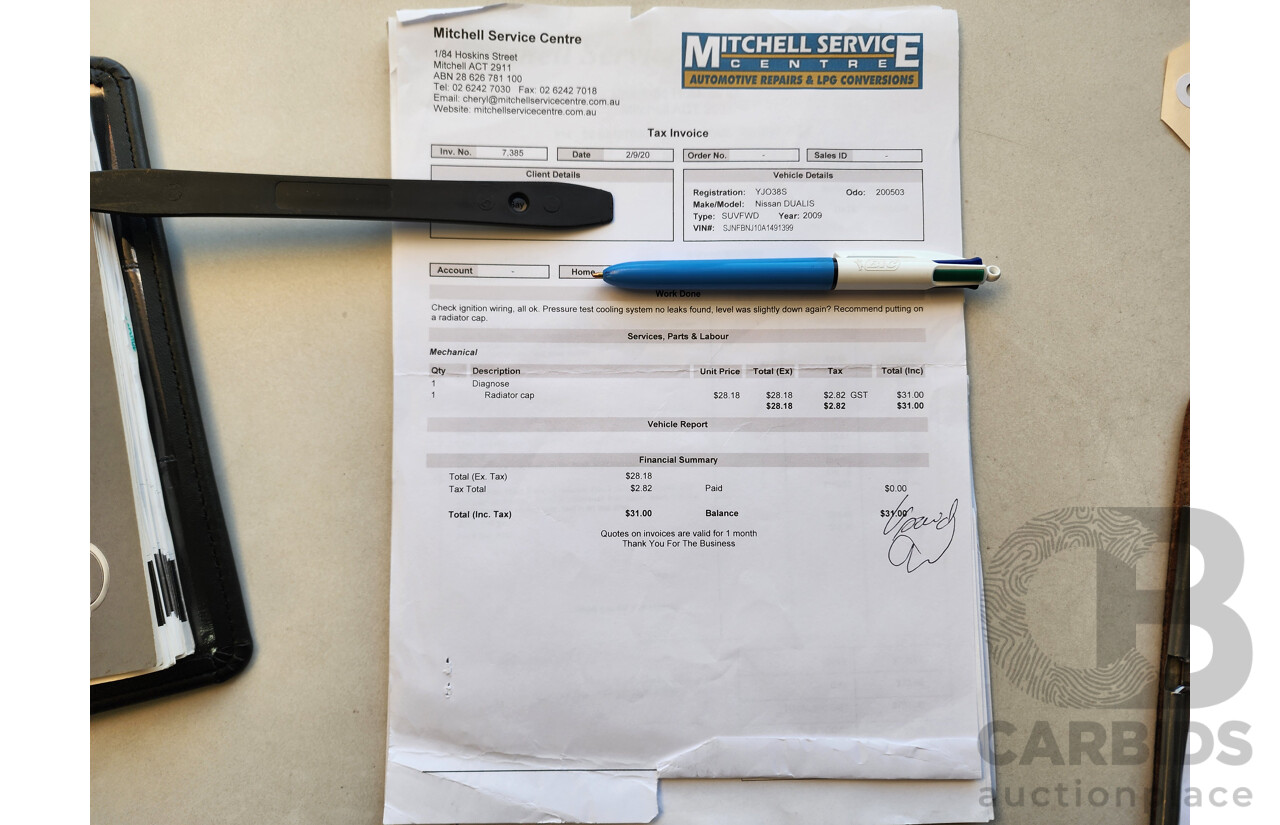11/2009 Nissan Dualis Ti (4x4) J10 MY10 4d Wagon Grey 2.0L