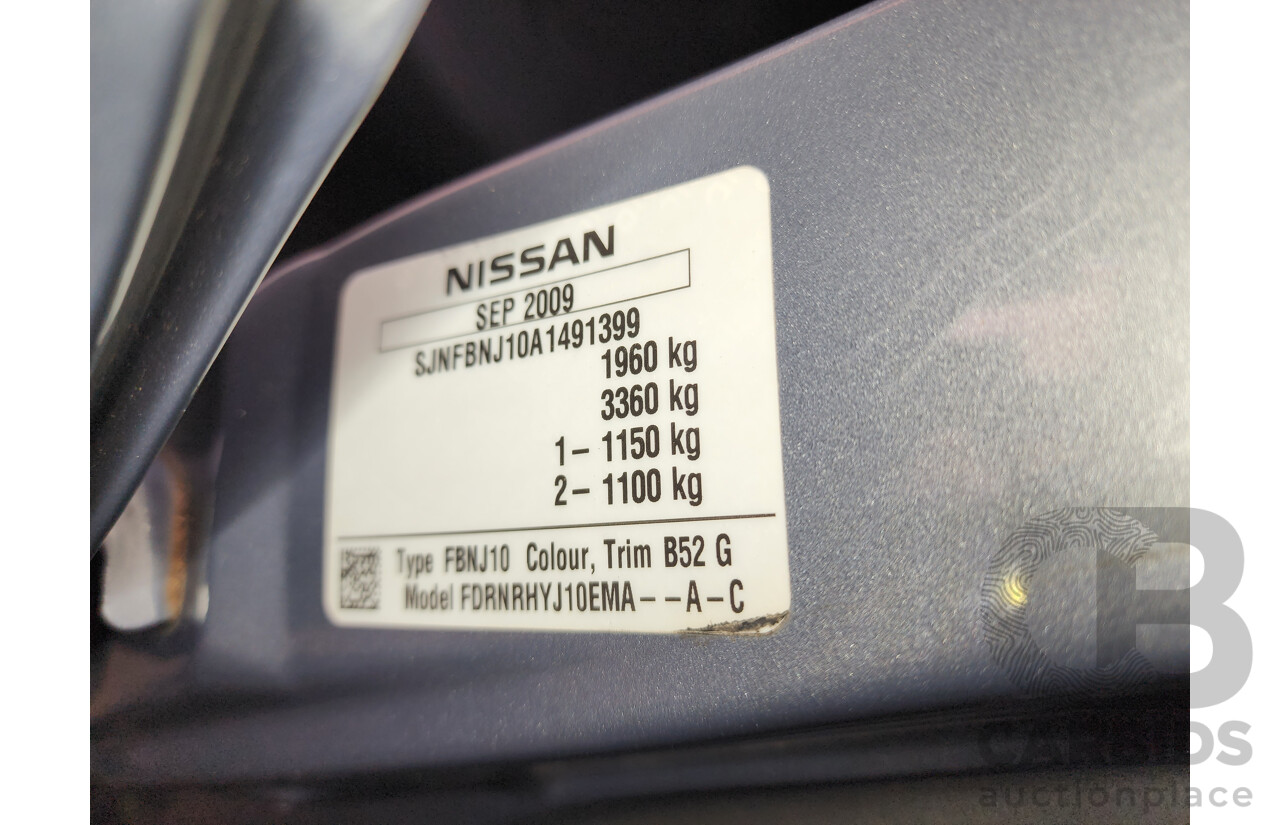 11/2009 Nissan Dualis Ti (4x4) J10 MY10 4d Wagon Grey 2.0L