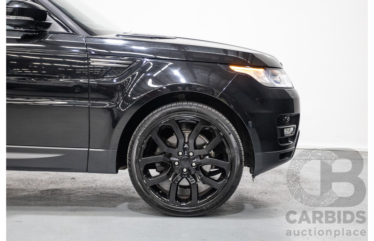 6/2016 Range Rover Range Rover Sport 3.0 TDV6 SE (AWD) LW MY16 4d Wagon Santorini Black Metallic Turbo Diesel V6 3.0L