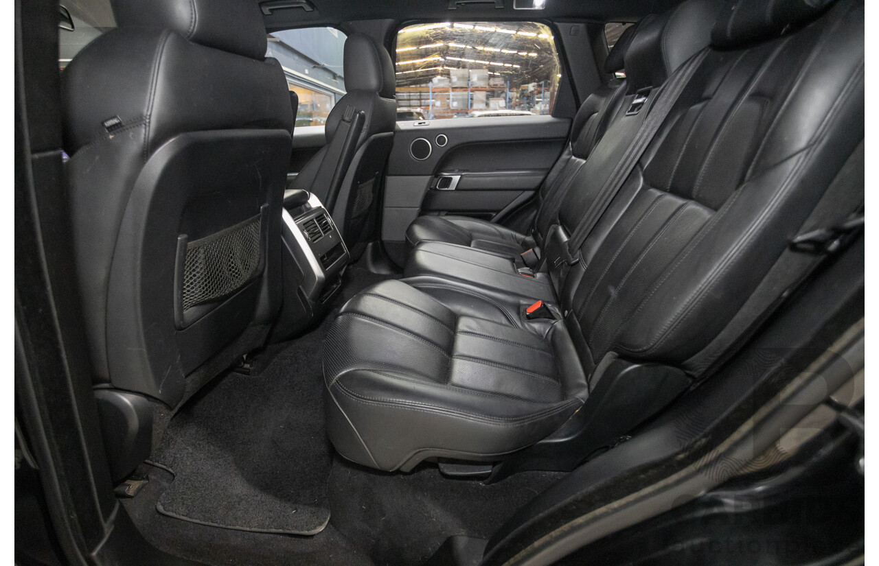 6/2016 Range Rover Range Rover Sport 3.0 TDV6 SE (AWD) LW MY16 4d Wagon Santorini Black Metallic Turbo Diesel V6 3.0L