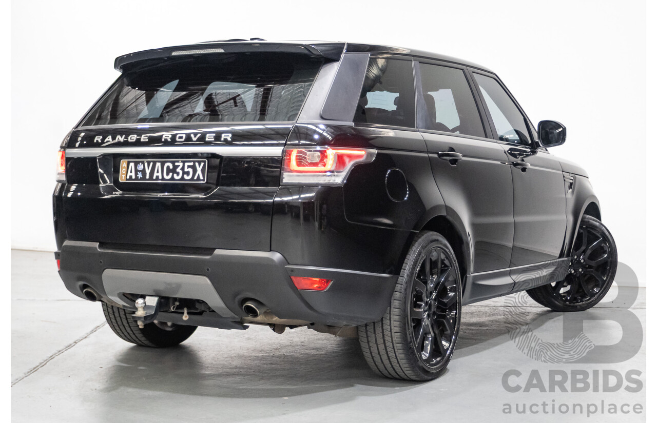 6/2016 Range Rover Range Rover Sport 3.0 TDV6 SE (AWD) LW MY16 4d Wagon Santorini Black Metallic Turbo Diesel V6 3.0L