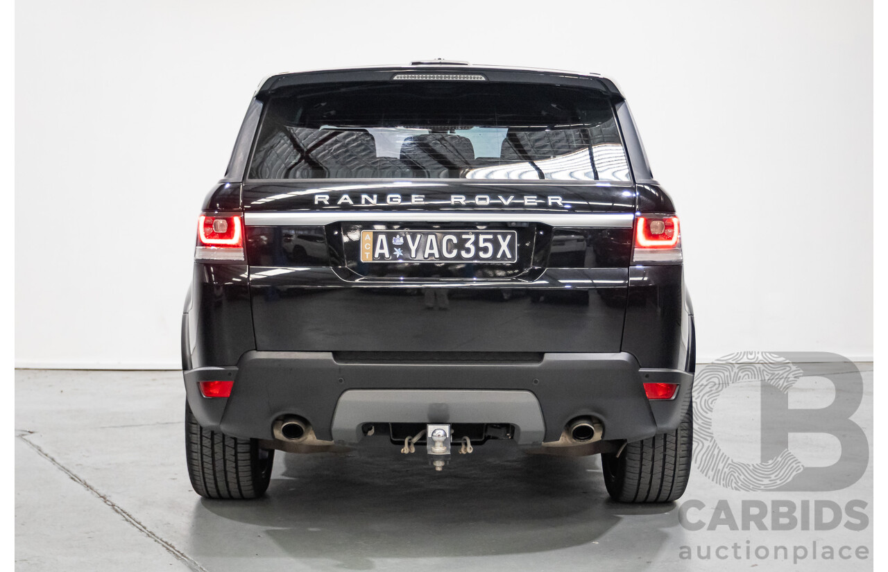 6/2016 Range Rover Range Rover Sport 3.0 TDV6 SE (AWD) LW MY16 4d Wagon Santorini Black Metallic Turbo Diesel V6 3.0L
