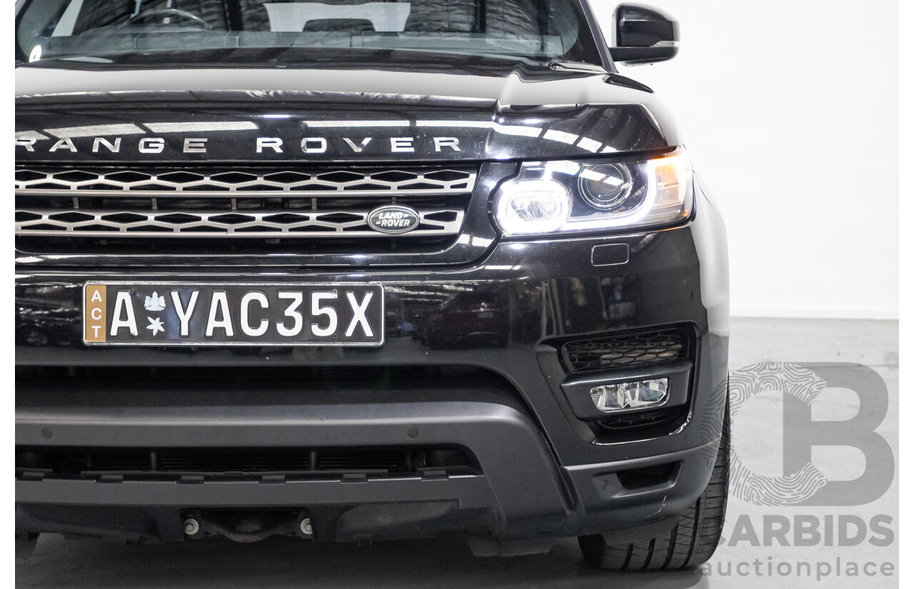 6/2016 Range Rover Range Rover Sport 3.0 TDV6 SE (AWD) LW MY16 4d Wagon Santorini Black Metallic Turbo Diesel V6 3.0L