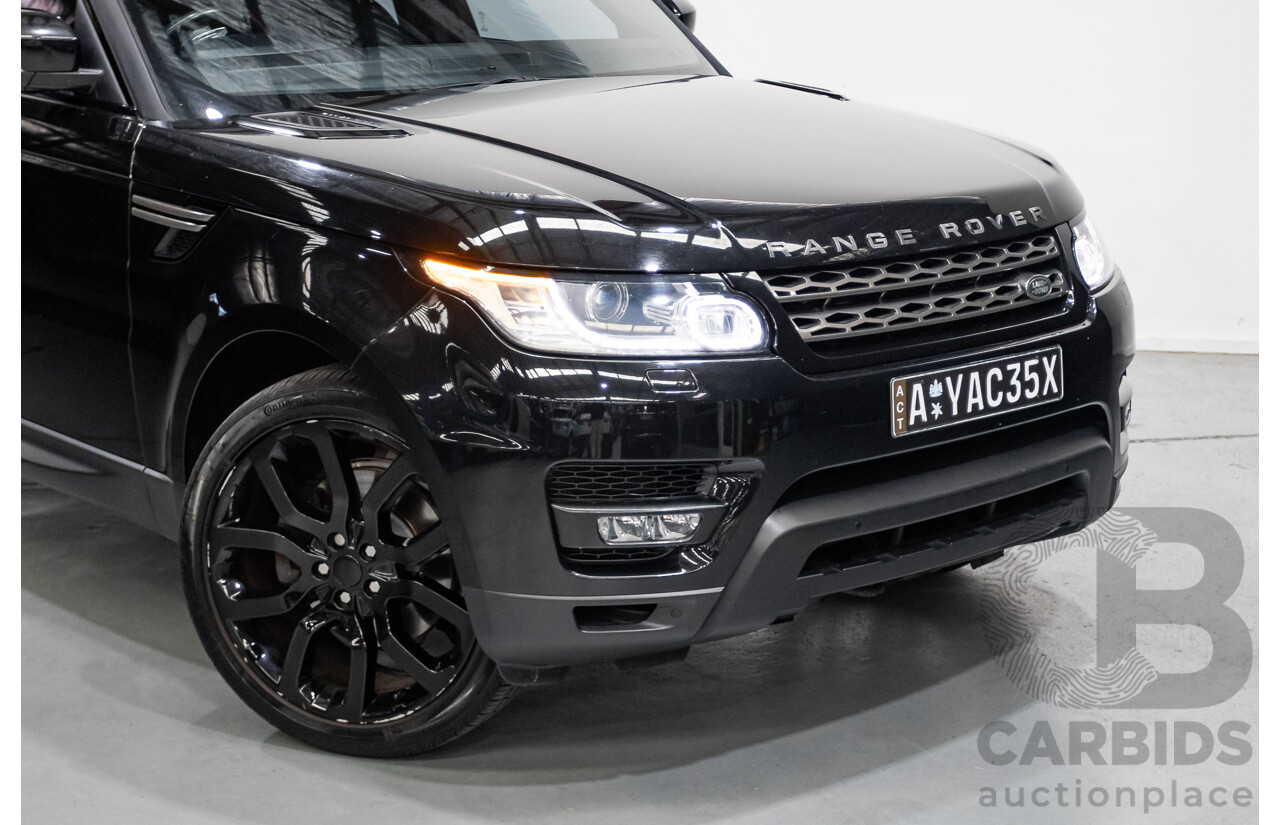 6/2016 Range Rover Range Rover Sport 3.0 TDV6 SE (AWD) LW MY16 4d Wagon Santorini Black Metallic Turbo Diesel V6 3.0L