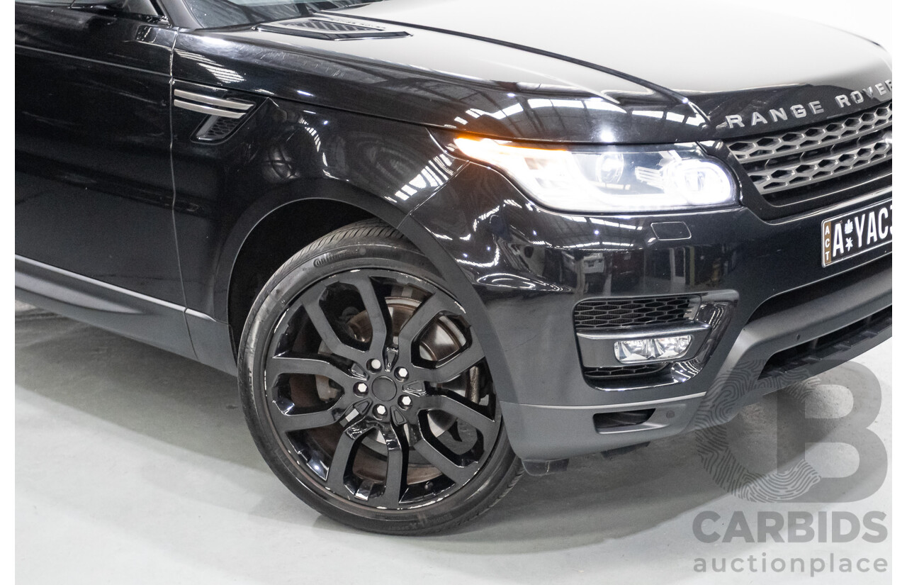 6/2016 Range Rover Range Rover Sport 3.0 TDV6 SE (AWD) LW MY16 4d Wagon Santorini Black Metallic Turbo Diesel V6 3.0L