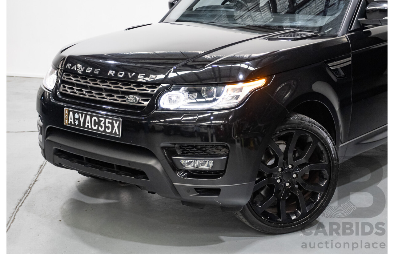 6/2016 Range Rover Range Rover Sport 3.0 TDV6 SE (AWD) LW MY16 4d Wagon Santorini Black Metallic Turbo Diesel V6 3.0L