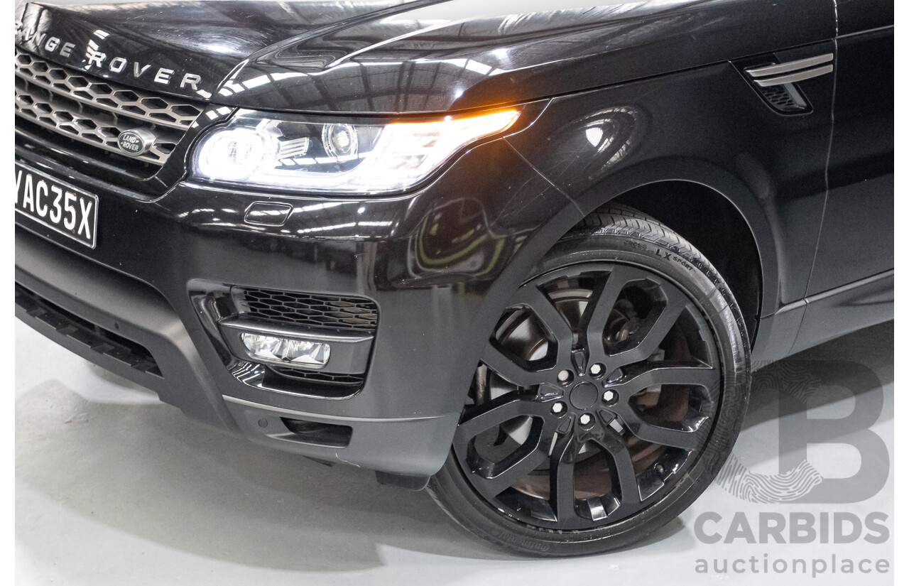 6/2016 Range Rover Range Rover Sport 3.0 TDV6 SE (AWD) LW MY16 4d Wagon Santorini Black Metallic Turbo Diesel V6 3.0L