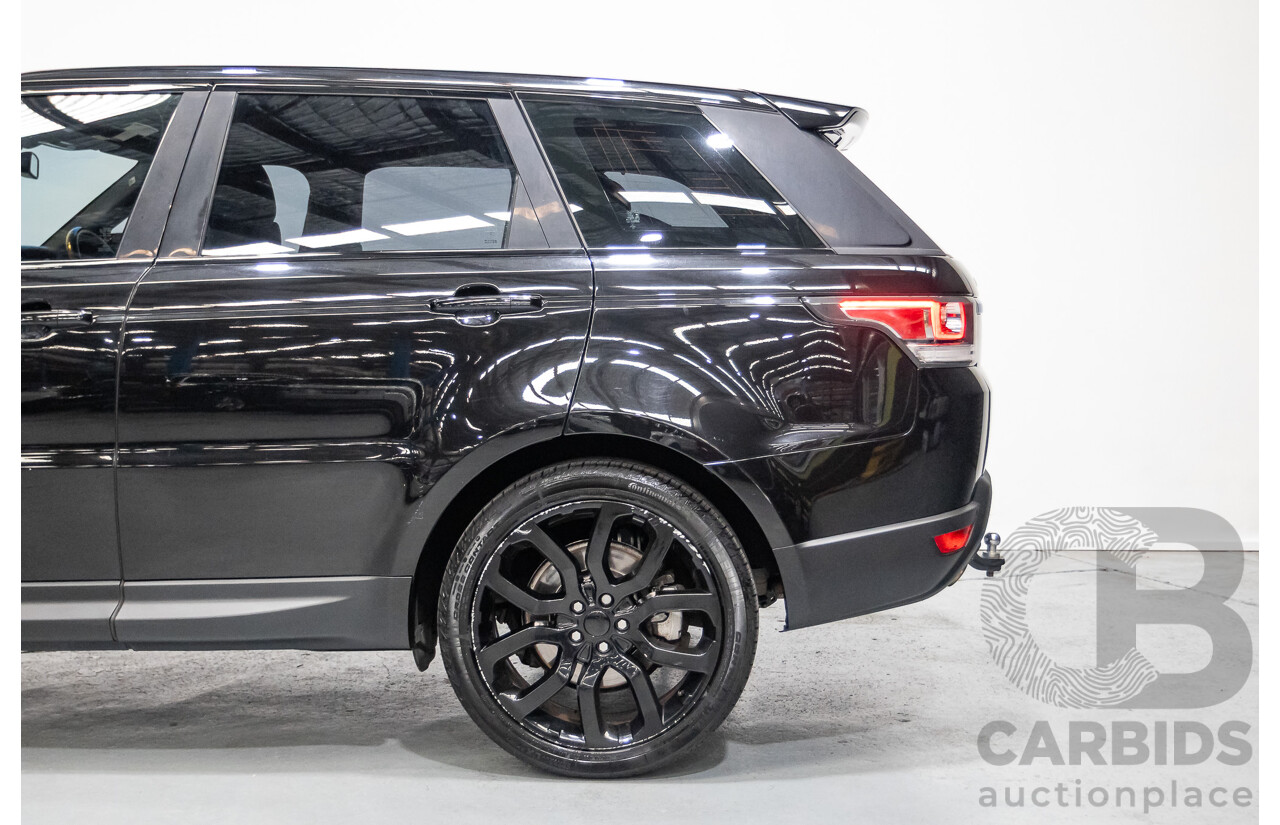 6/2016 Range Rover Range Rover Sport 3.0 TDV6 SE (AWD) LW MY16 4d Wagon Santorini Black Metallic Turbo Diesel V6 3.0L