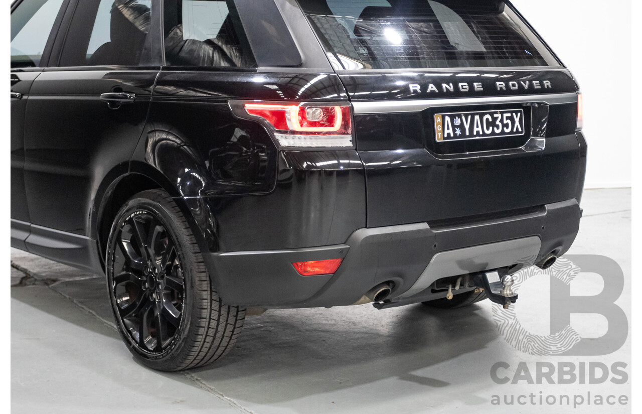 6/2016 Range Rover Range Rover Sport 3.0 TDV6 SE (AWD) LW MY16 4d Wagon Santorini Black Metallic Turbo Diesel V6 3.0L