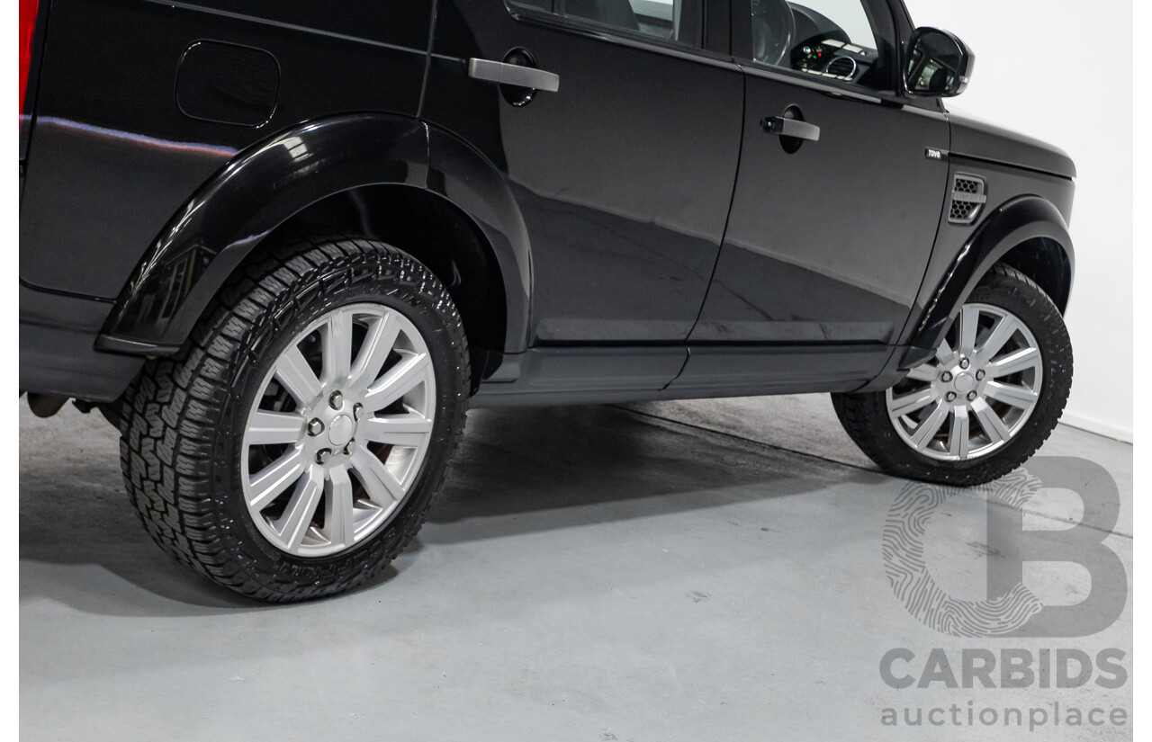 11/2014 Land Rover Discovery 3.0 TDV6 (4x4) MY15 4D Wagon Santorini Black Metallic Turbo Diesel 3.0L - 7 Seater
