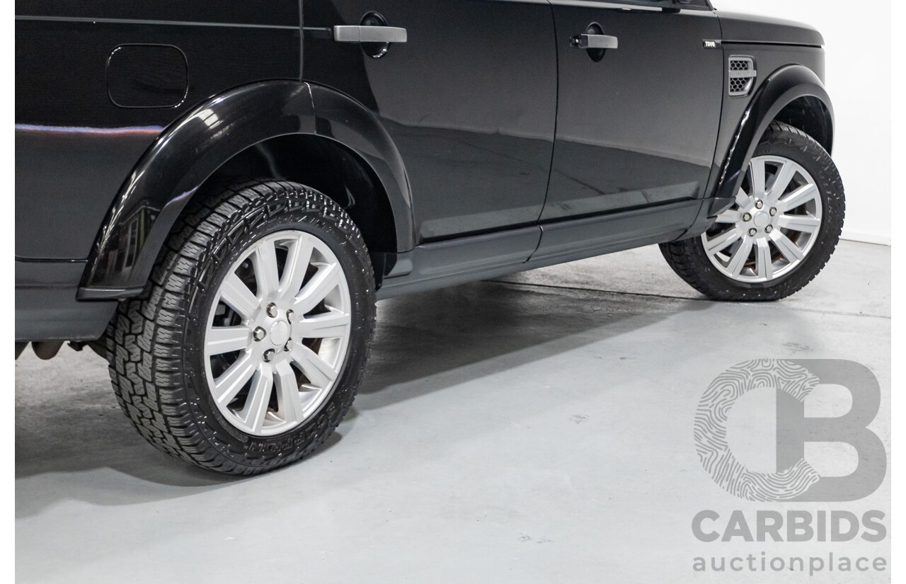 11/2014 Land Rover Discovery 3.0 TDV6 (4x4) MY15 4D Wagon Santorini Black Metallic Turbo Diesel 3.0L - 7 Seater