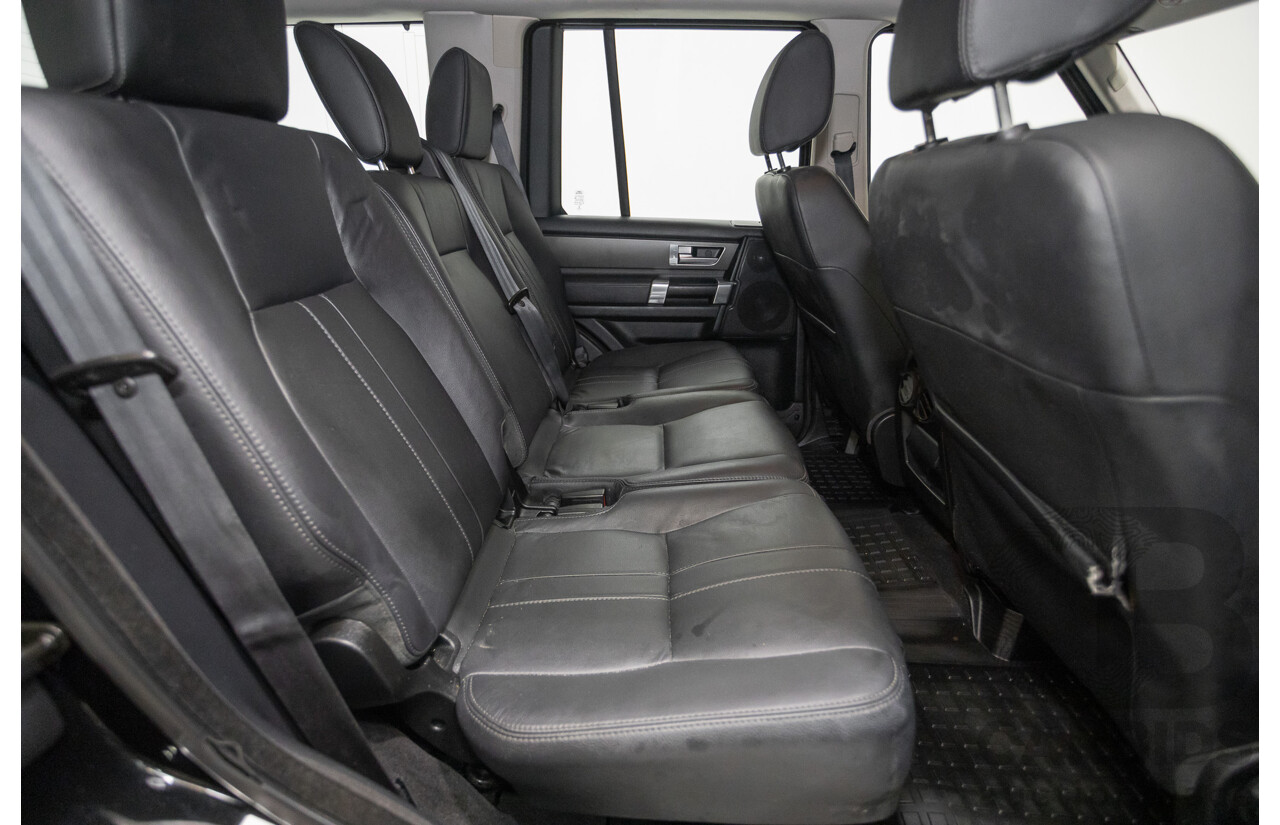 11/2014 Land Rover Discovery 3.0 TDV6 (4x4) MY15 4D Wagon Santorini Black Metallic Turbo Diesel 3.0L - 7 Seater