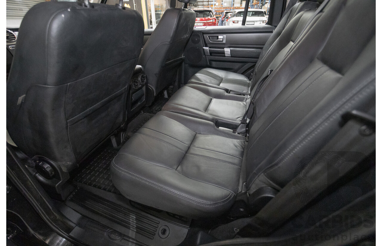 11/2014 Land Rover Discovery 3.0 TDV6 (4x4) MY15 4D Wagon Santorini Black Metallic Turbo Diesel 3.0L - 7 Seater
