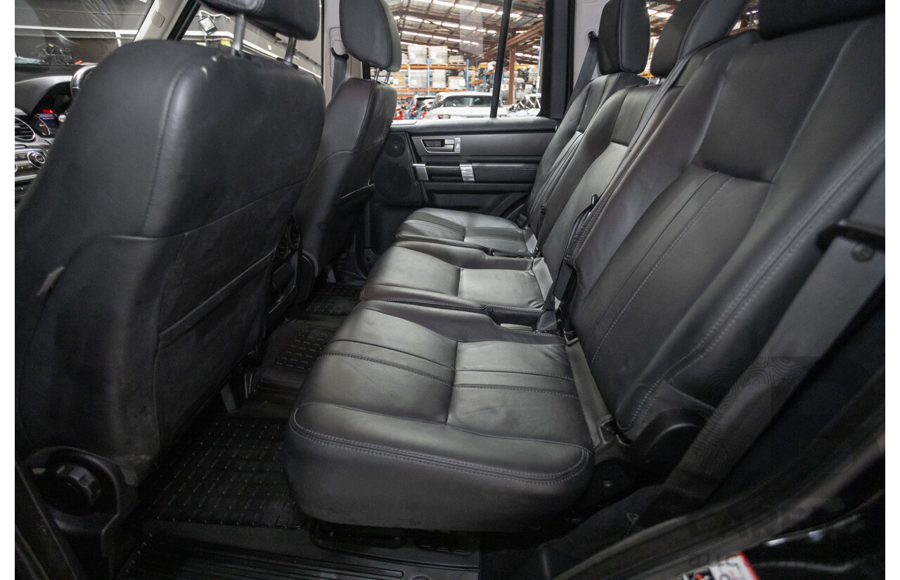 11/2014 Land Rover Discovery 3.0 TDV6 (4x4) MY15 4D Wagon Santorini Black Metallic Turbo Diesel 3.0L - 7 Seater