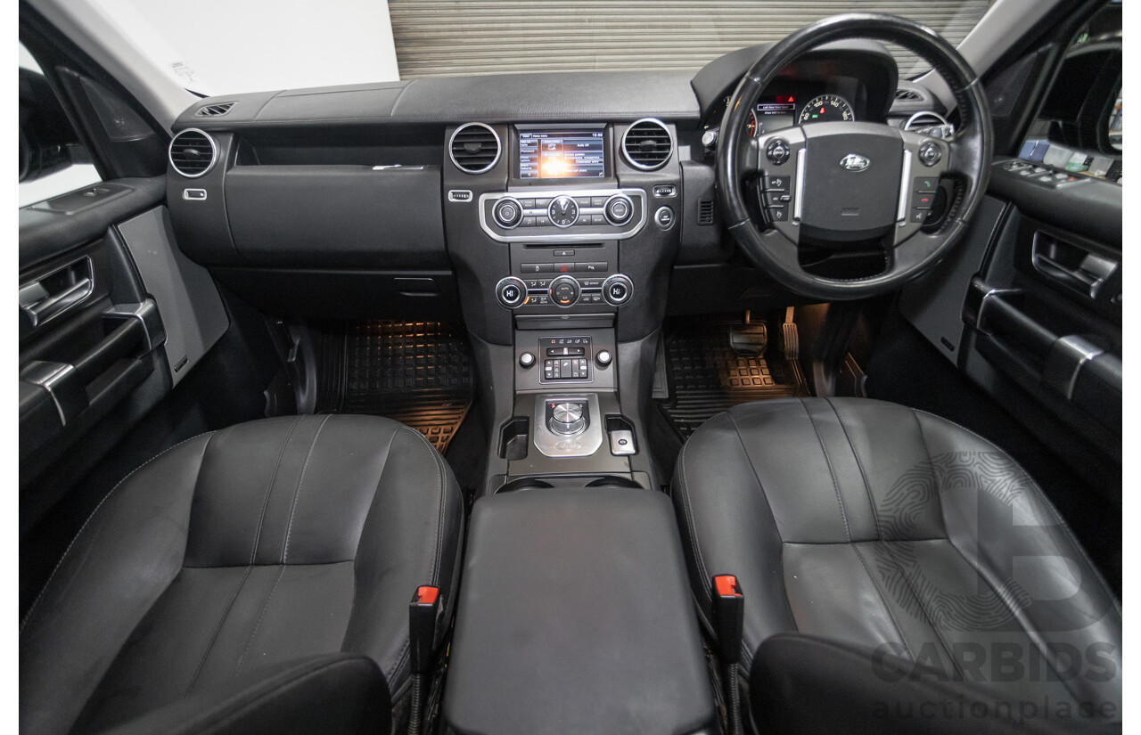 11/2014 Land Rover Discovery 3.0 TDV6 (4x4) MY15 4D Wagon Santorini Black Metallic Turbo Diesel 3.0L - 7 Seater