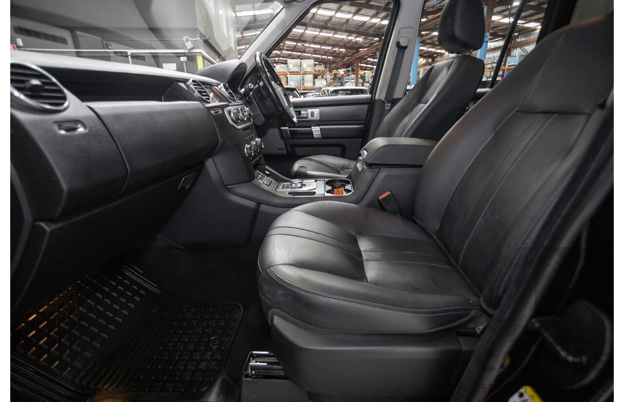 11/2014 Land Rover Discovery 3.0 TDV6 (4x4) MY15 4D Wagon Santorini Black Metallic Turbo Diesel 3.0L - 7 Seater