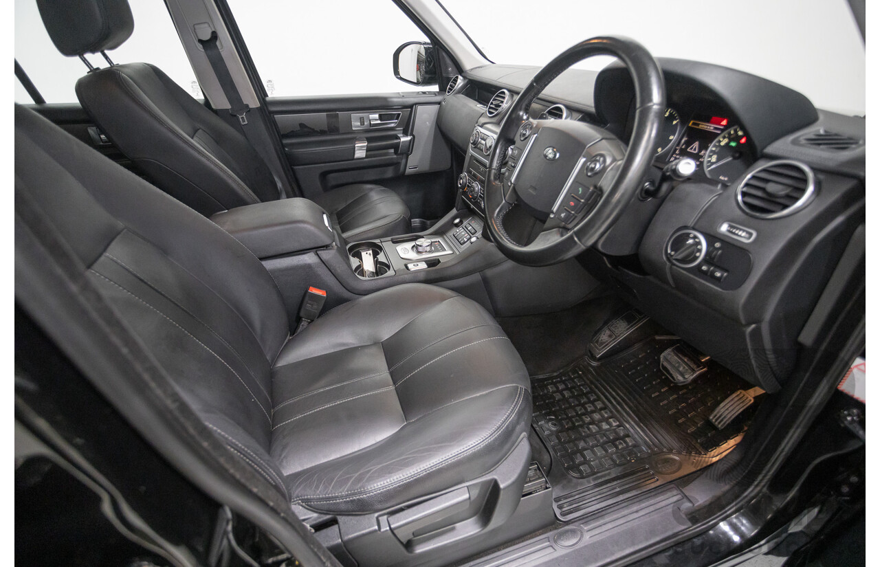 11/2014 Land Rover Discovery 3.0 TDV6 (4x4) MY15 4D Wagon Santorini Black Metallic Turbo Diesel 3.0L - 7 Seater