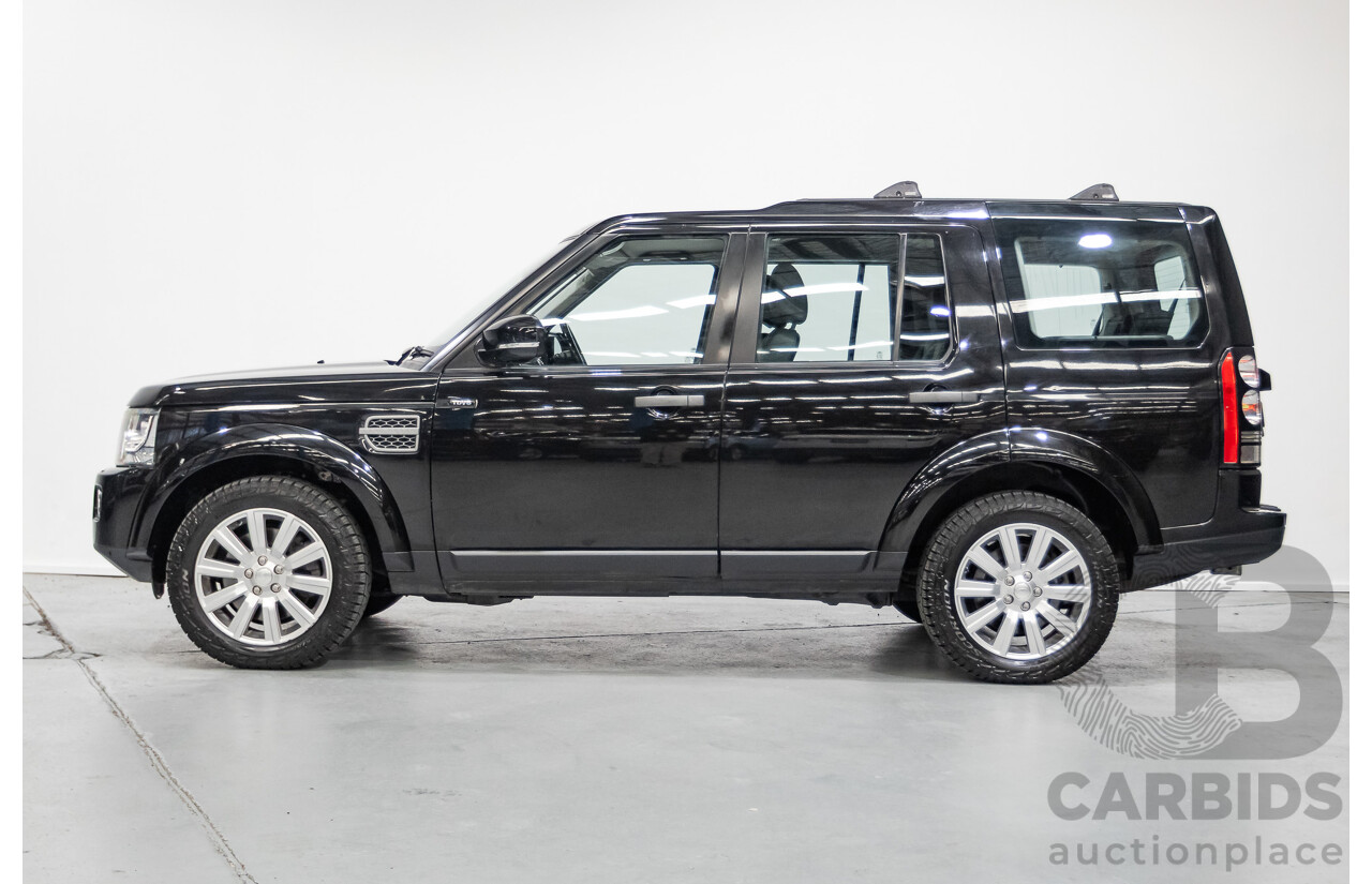 11/2014 Land Rover Discovery 3.0 TDV6 (4x4) MY15 4D Wagon Santorini Black Metallic Turbo Diesel 3.0L - 7 Seater