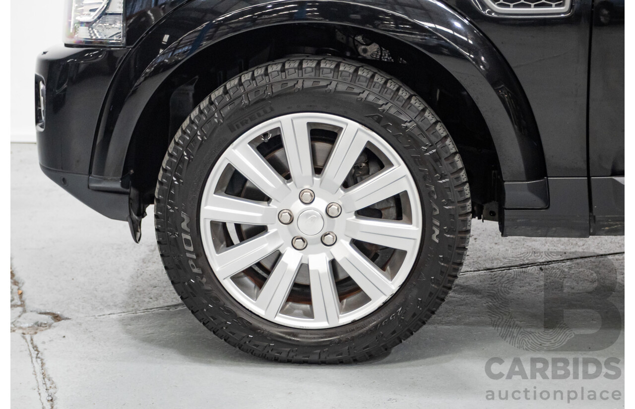 11/2014 Land Rover Discovery 3.0 TDV6 (4x4) MY15 4D Wagon Santorini Black Metallic Turbo Diesel 3.0L - 7 Seater