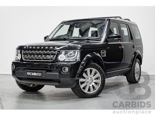 11/2014 Land Rover Discovery 3.0 TDV6 (4x4) MY15 4D Wagon Santorini Black Metallic Turbo Diesel 3.0L - 7 Seater