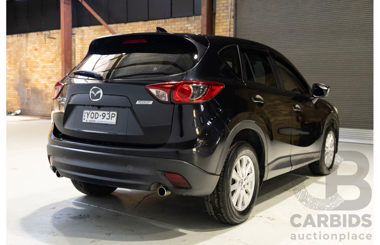 07/2013 Mazda Cx-5 Maxx Sport (4x4) MY13 4D Wagon Black Turbo Diesel 2.2L