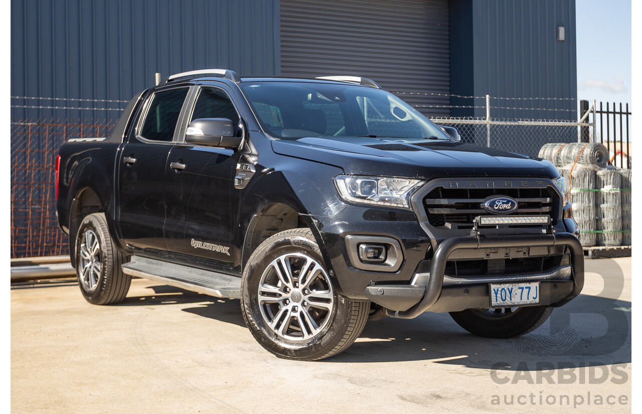 11/2020 Ford Ranger Wildtrak (4x4) PX MKIII MY20.25 Double Cab P/Up Absolute Black Turbo Diesel 2.0L