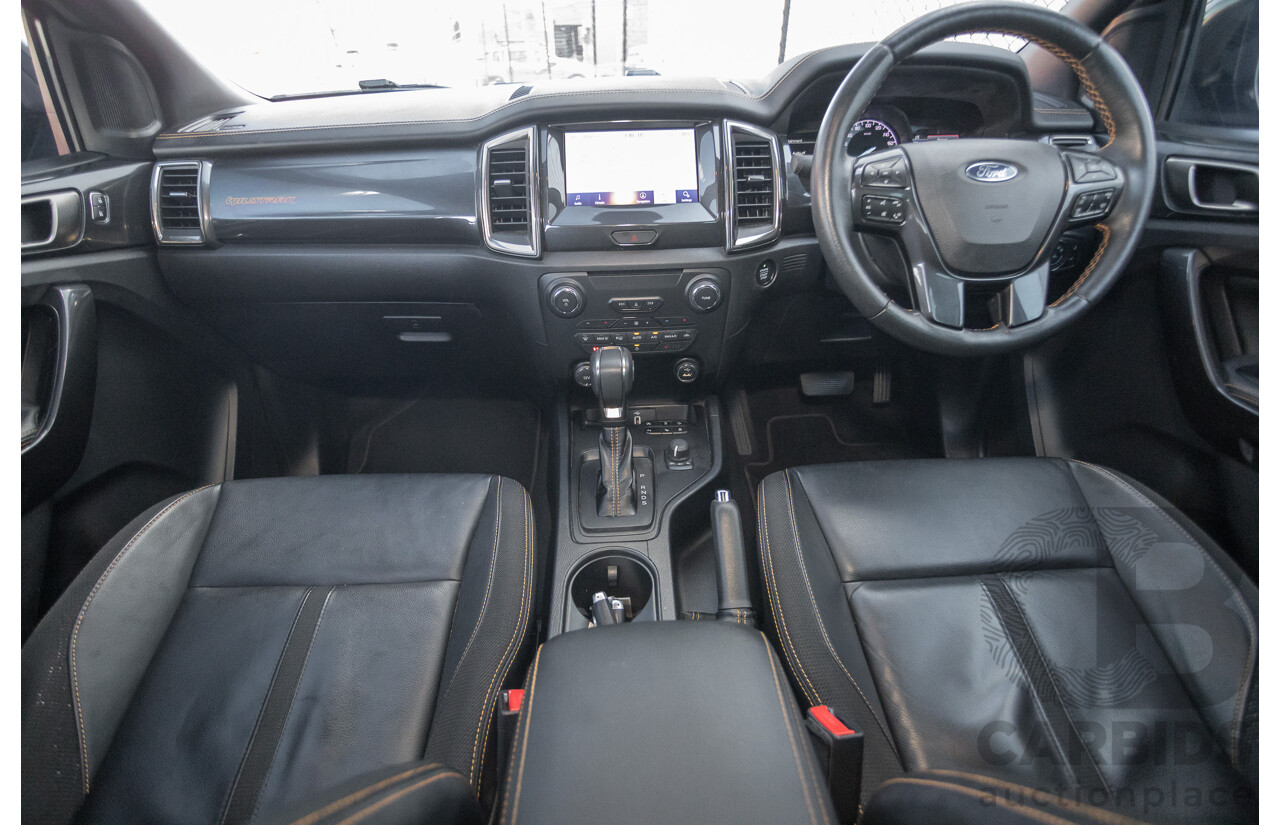 11/2020 Ford Ranger Wildtrak (4x4) PX MKIII MY20.25 Double Cab P/Up Absolute Black Turbo Diesel 2.0L