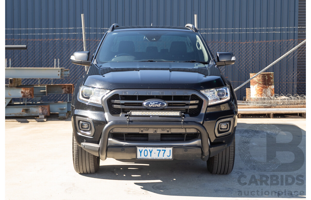11/2020 Ford Ranger Wildtrak (4x4) PX MKIII MY20.25 Double Cab P/Up Absolute Black Turbo Diesel 2.0L