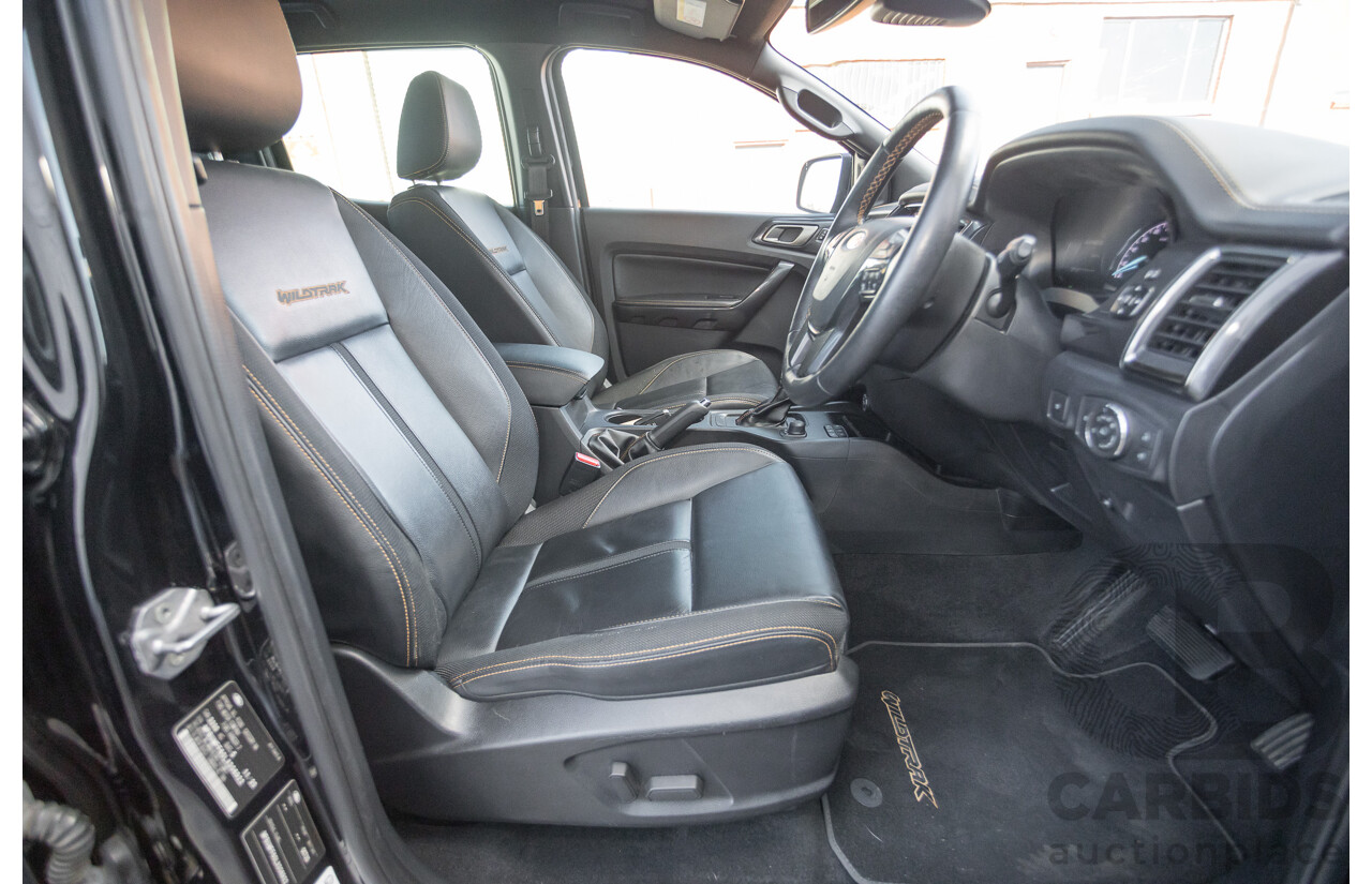 11/2020 Ford Ranger Wildtrak (4x4) PX MKIII MY20.25 Double Cab P/Up Absolute Black Turbo Diesel 2.0L