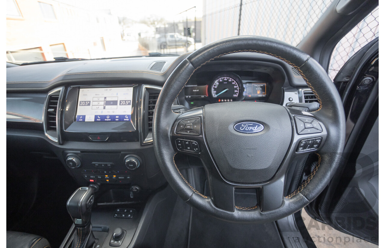 11/2020 Ford Ranger Wildtrak (4x4) PX MKIII MY20.25 Double Cab P/Up Absolute Black Turbo Diesel 2.0L
