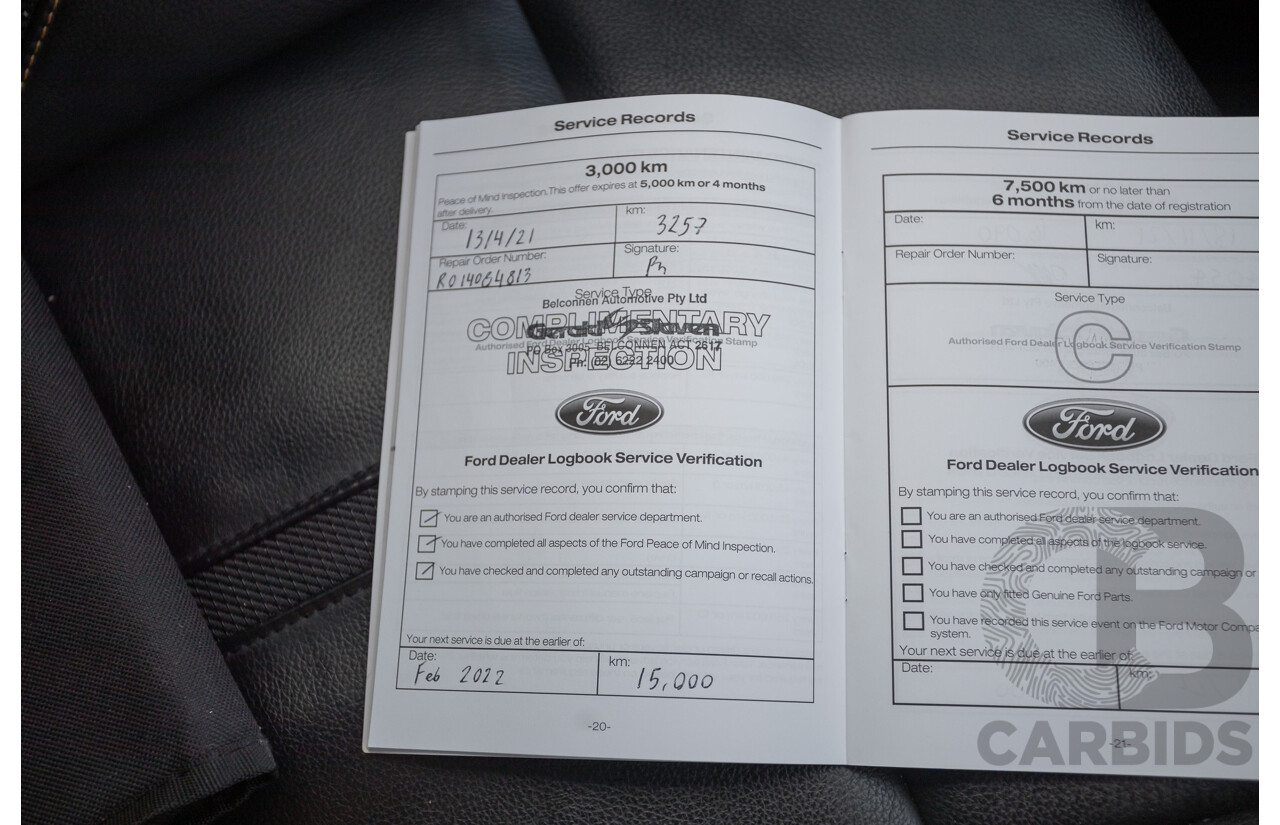 11/2020 Ford Ranger Wildtrak (4x4) PX MKIII MY20.25 Double Cab P/Up Absolute Black Turbo Diesel 2.0L