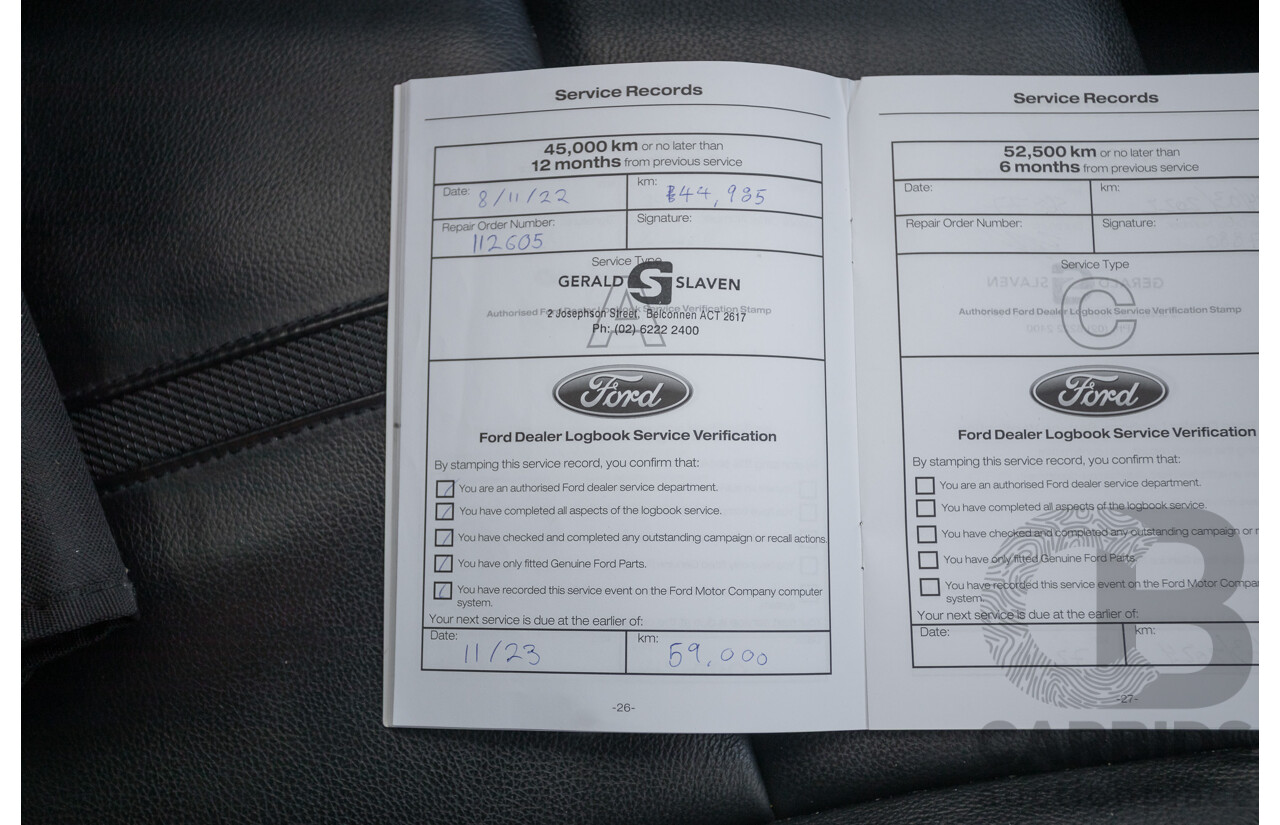 11/2020 Ford Ranger Wildtrak (4x4) PX MKIII MY20.25 Double Cab P/Up Absolute Black Turbo Diesel 2.0L