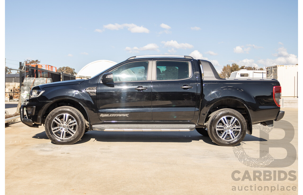 11/2020 Ford Ranger Wildtrak (4x4) PX MKIII MY20.25 Double Cab P/Up Absolute Black Turbo Diesel 2.0L