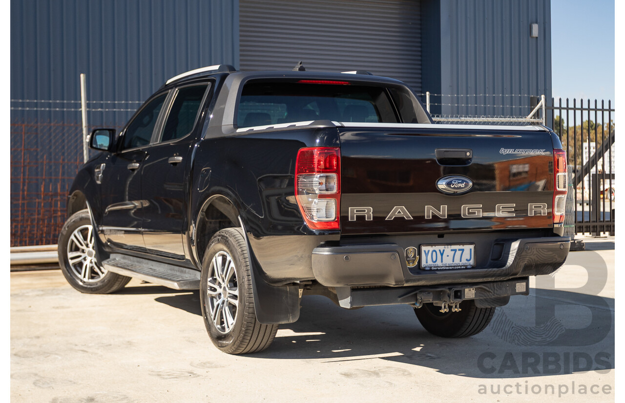 11/2020 Ford Ranger Wildtrak (4x4) PX MKIII MY20.25 Double Cab P/Up Absolute Black Turbo Diesel 2.0L