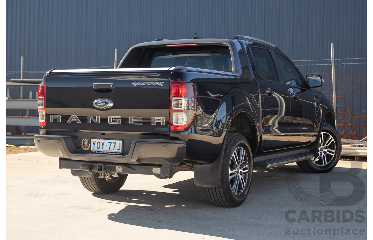 11/2020 Ford Ranger Wildtrak (4x4) PX MKIII MY20.25 Double Cab P/Up Absolute Black Turbo Diesel 2.0L
