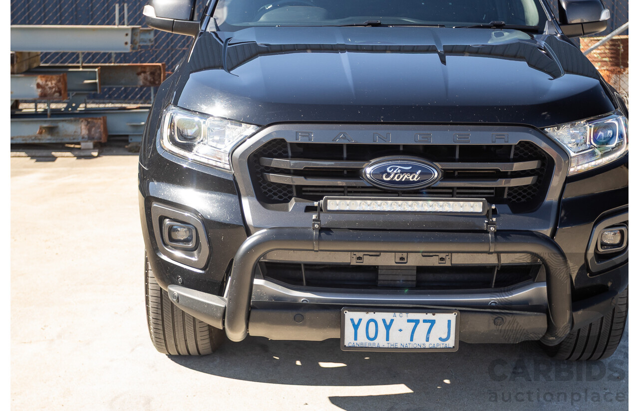 11/2020 Ford Ranger Wildtrak (4x4) PX MKIII MY20.25 Double Cab P/Up Absolute Black Turbo Diesel 2.0L