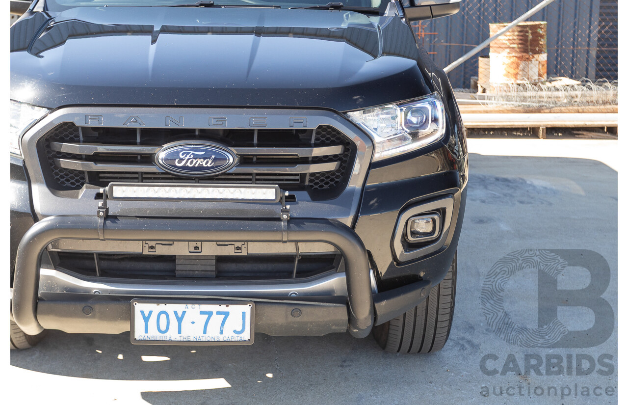 11/2020 Ford Ranger Wildtrak (4x4) PX MKIII MY20.25 Double Cab P/Up Absolute Black Turbo Diesel 2.0L