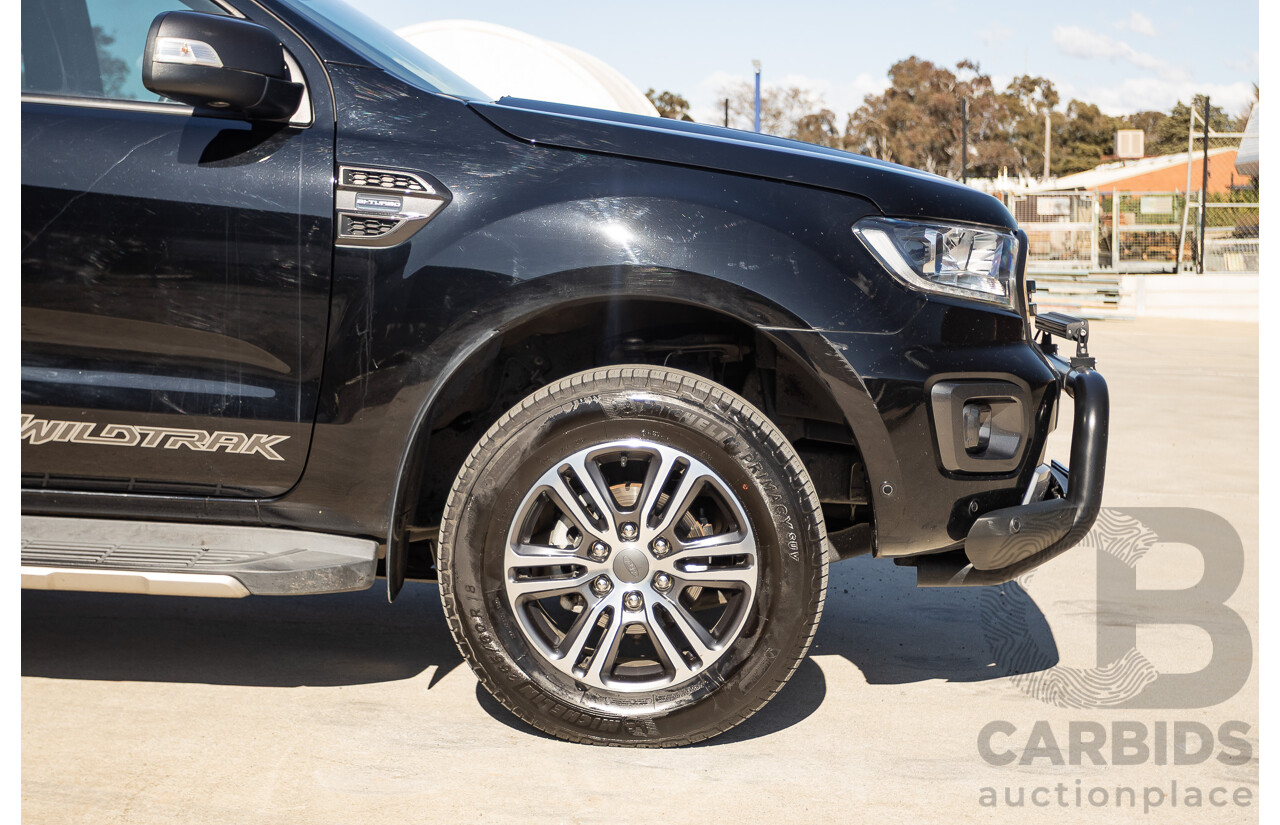 11/2020 Ford Ranger Wildtrak (4x4) PX MKIII MY20.25 Double Cab P/Up Absolute Black Turbo Diesel 2.0L