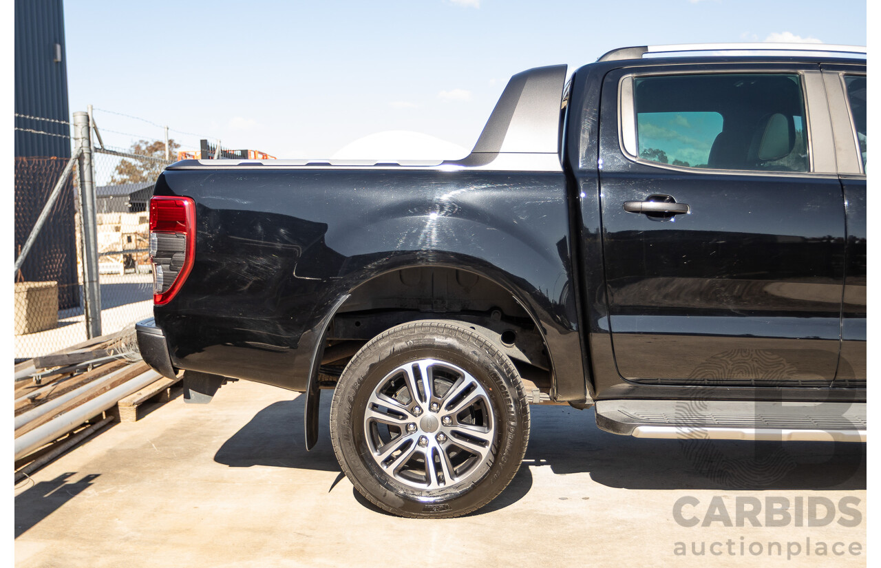 11/2020 Ford Ranger Wildtrak (4x4) PX MKIII MY20.25 Double Cab P/Up Absolute Black Turbo Diesel 2.0L