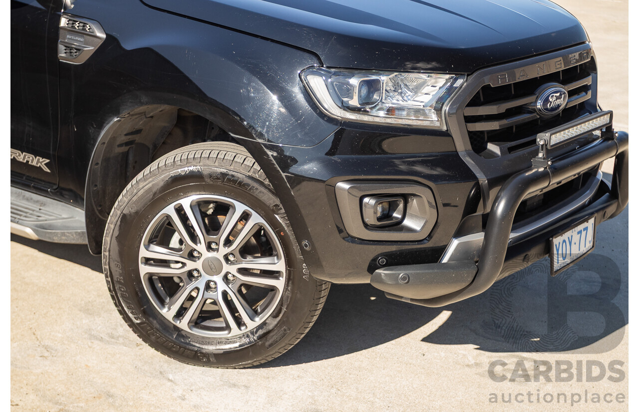 11/2020 Ford Ranger Wildtrak (4x4) PX MKIII MY20.25 Double Cab P/Up Absolute Black Turbo Diesel 2.0L