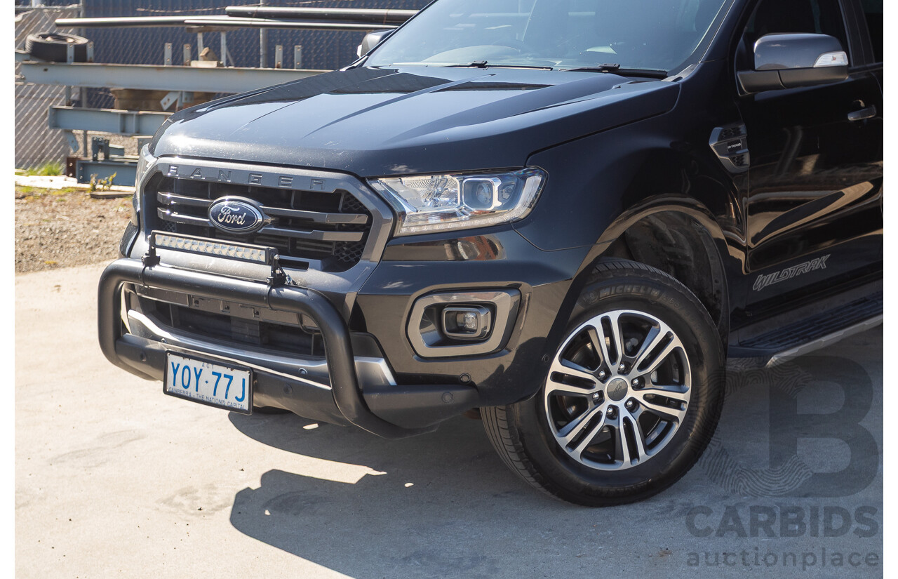 11/2020 Ford Ranger Wildtrak (4x4) PX MKIII MY20.25 Double Cab P/Up Absolute Black Turbo Diesel 2.0L